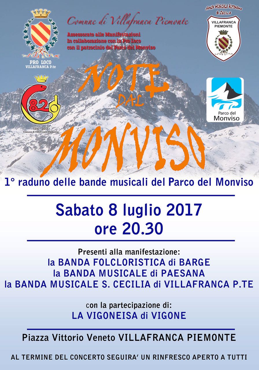 Raduno Bande del Monviso @ Villafranca Piemonte