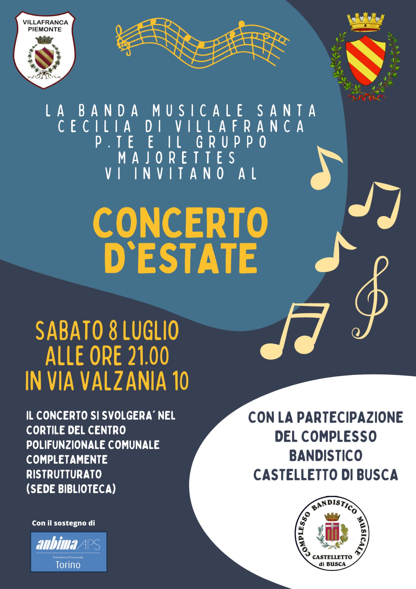 Concerto d'estate @ Villafranca Piemonte